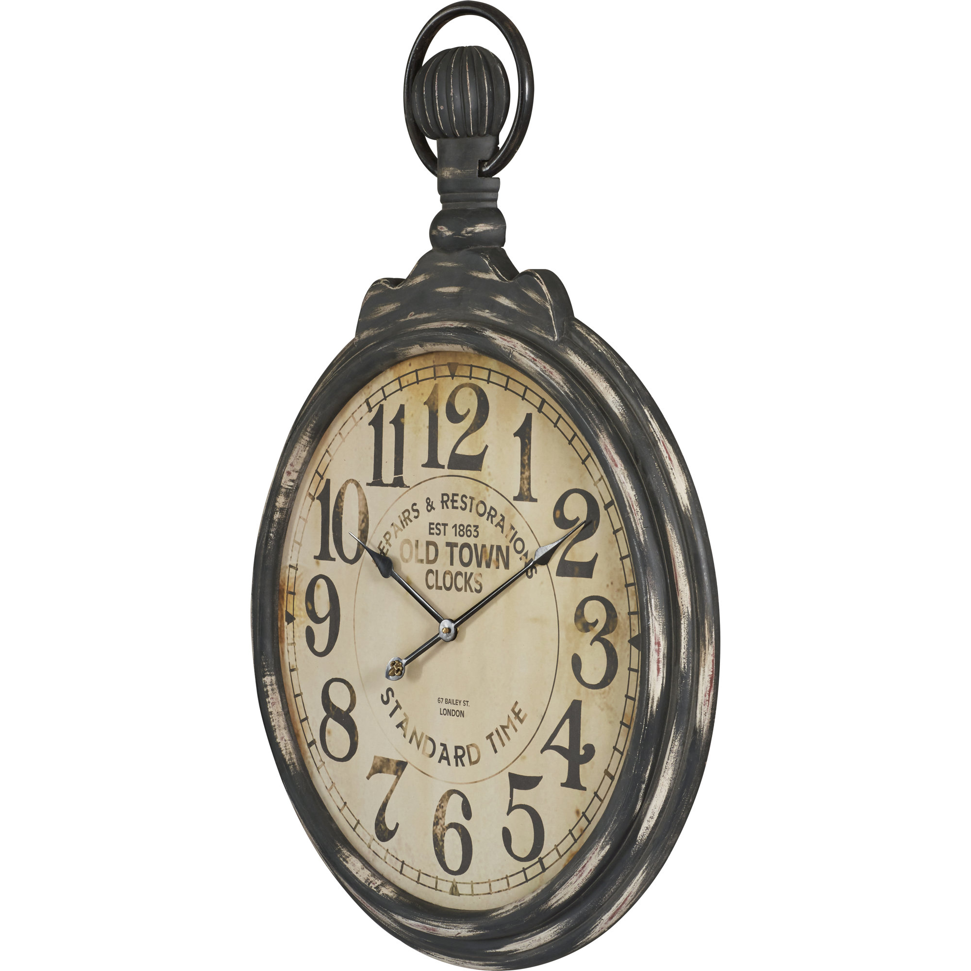 Darby Home Co Oversized 27.5" Pocket Watch Wall Clock & Reviews Wayfair